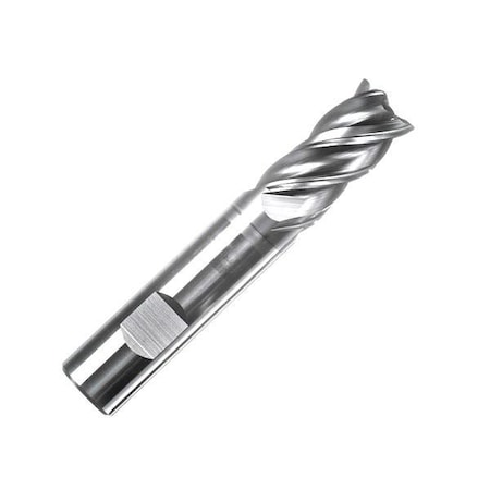 Champion Cutting Tool 1/2in High Performance End Mill, 1-1/4in Flute Length, Corner Chamfer End, Champion CHA XLVC-1/2